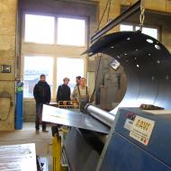 Rolling of the storage tank wall