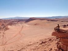 On the edge of Valle da la Luna, Chile