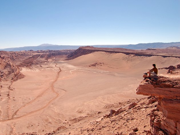 On the edge of Valle da la Luna, Chile