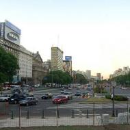 The 9 de Julio street in Buenos Aires