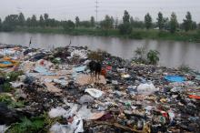 The river Matanza-Riachuelo in Fiorito