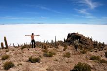 Julian in the desert of Uyuni