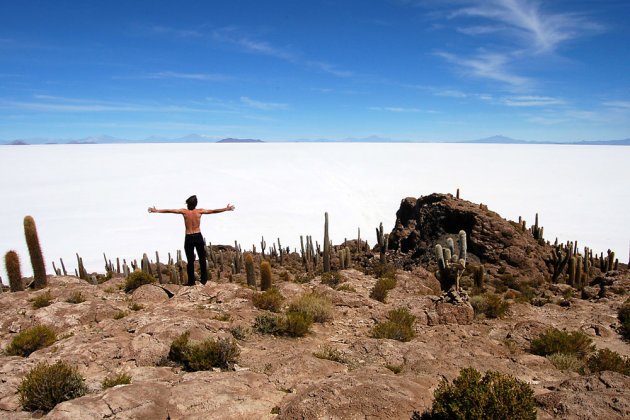 Julian in the desert of Uyuni