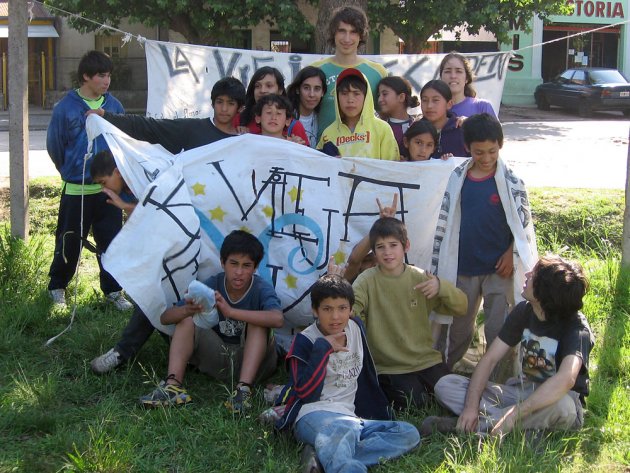 Group picture with la Vieja del Anden