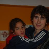 Patrick wit a girl from casa de l@s nin@s