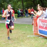 On the finish line